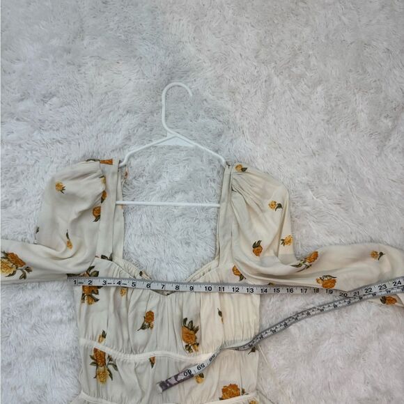 Reformation Plath in Constance Cream Floral Blouse Size S - Picture 12 of 14